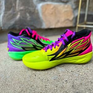 PUMA MB. 02 x Rick and Morty adventures Men’s size 8 shoes basketball sneakers